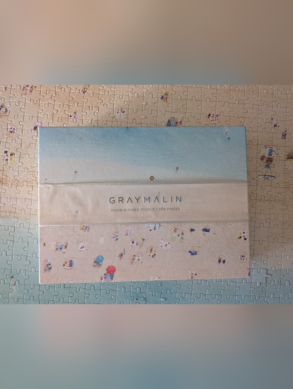 Grey Malin Double Sided Beach Puzzle